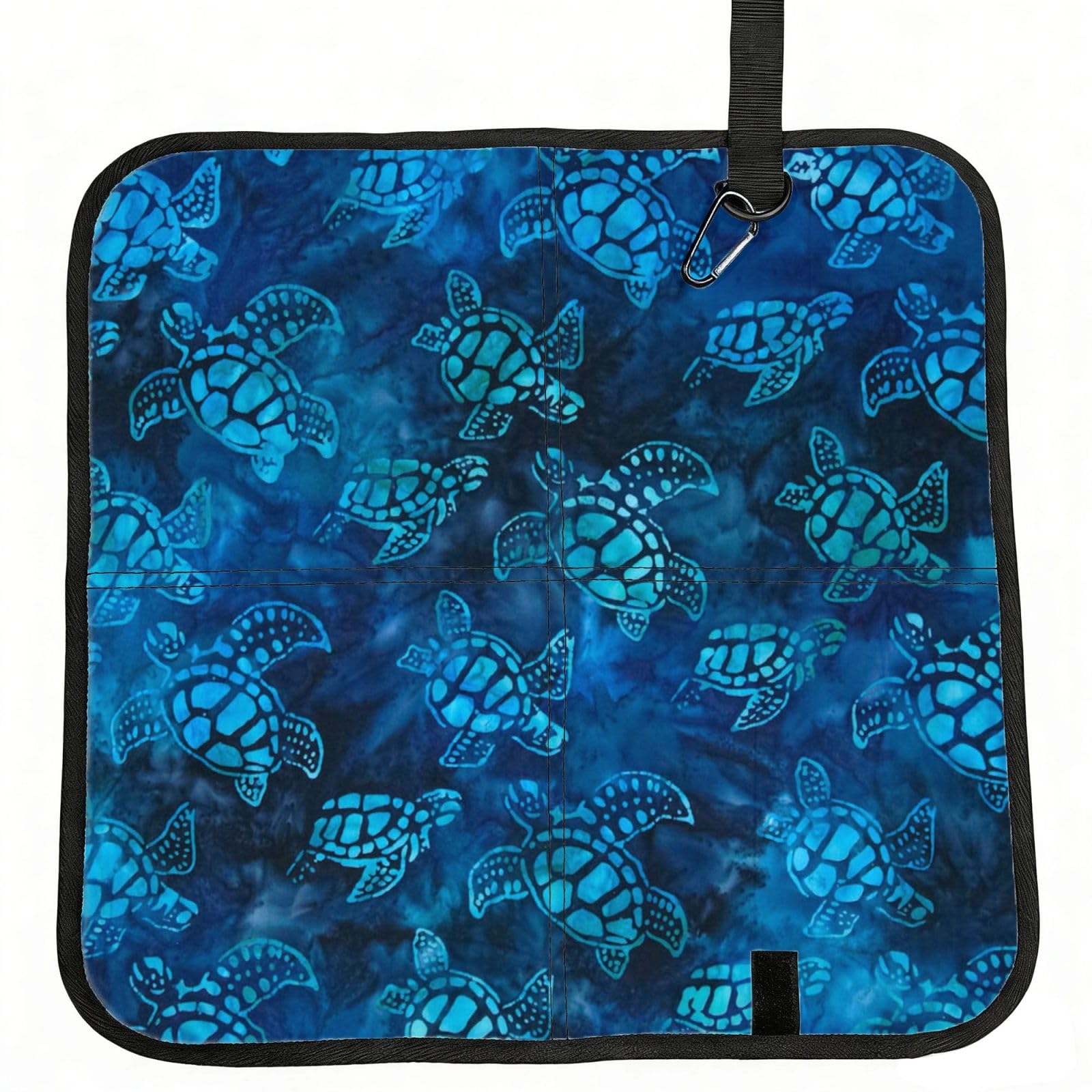 ERCgad Sea Turtle-Blue Print Foldable Seat Cushion Portable Chair Pad Lightweight Travel Outdoor Office Home