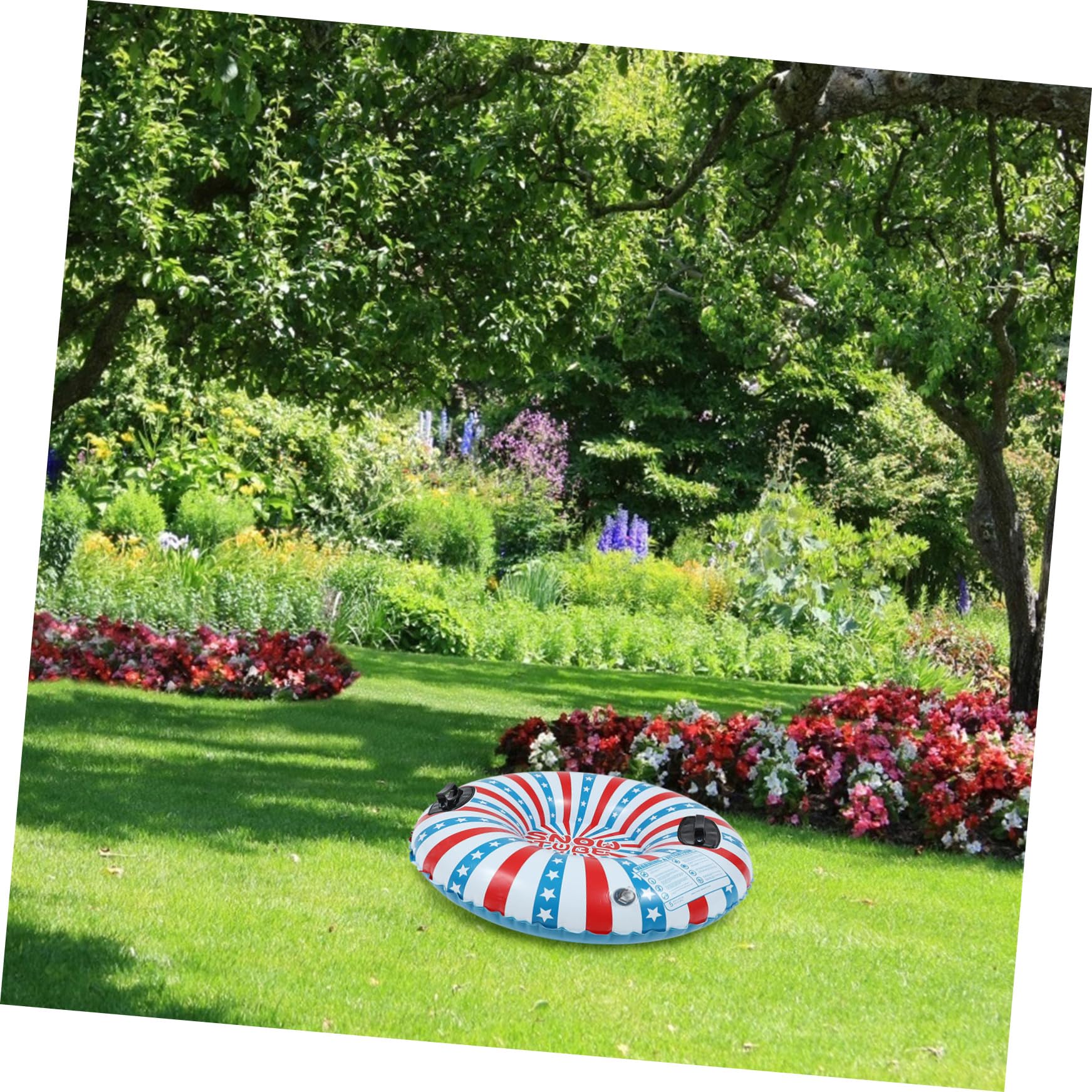 Ciambella Gonfiabile per Neve in Pvc Blu per Ragazzo Ragazza e Adulti | Uso Outdoor in Inverno, Alta Resistenza All'usura, Formato Salvaspazio, 1 Pezzo