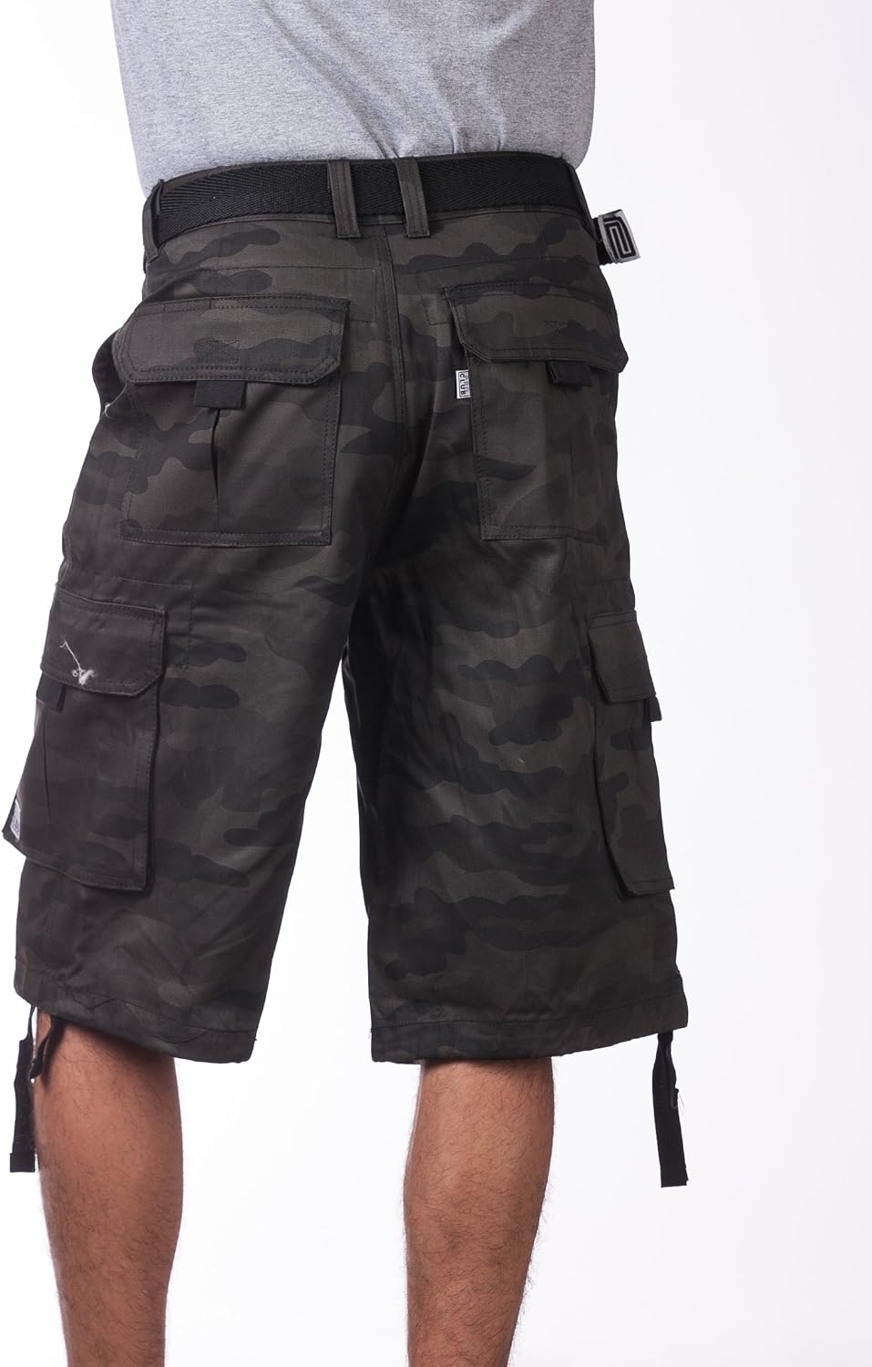 Pro Club Men's Cotton Twill Cargo Shorts with Belt - Regular and Big & Tall Sizes image 3