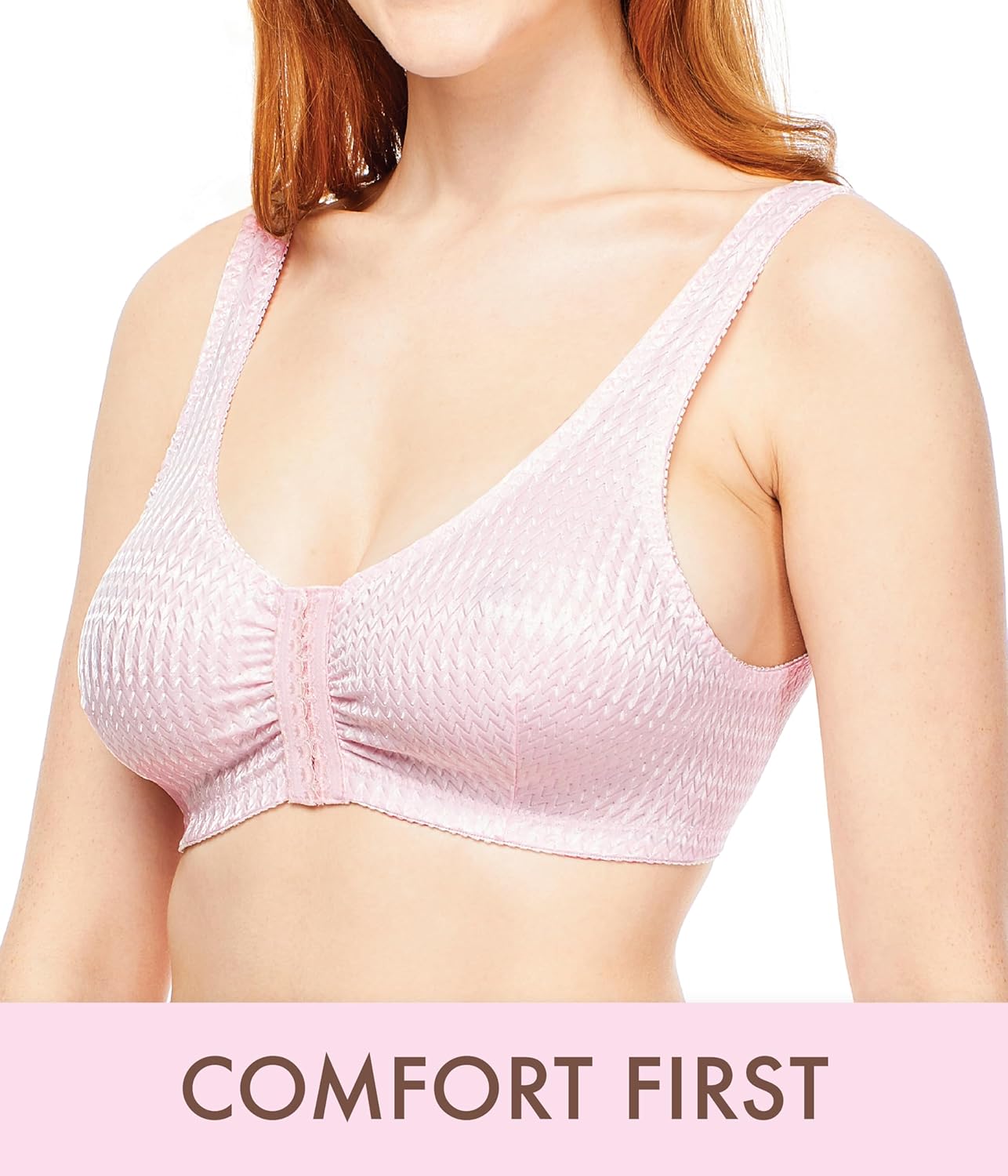 Carole Martin Full-Freedom Comfort Front Closure Bra for Women, Wireless - Image 6