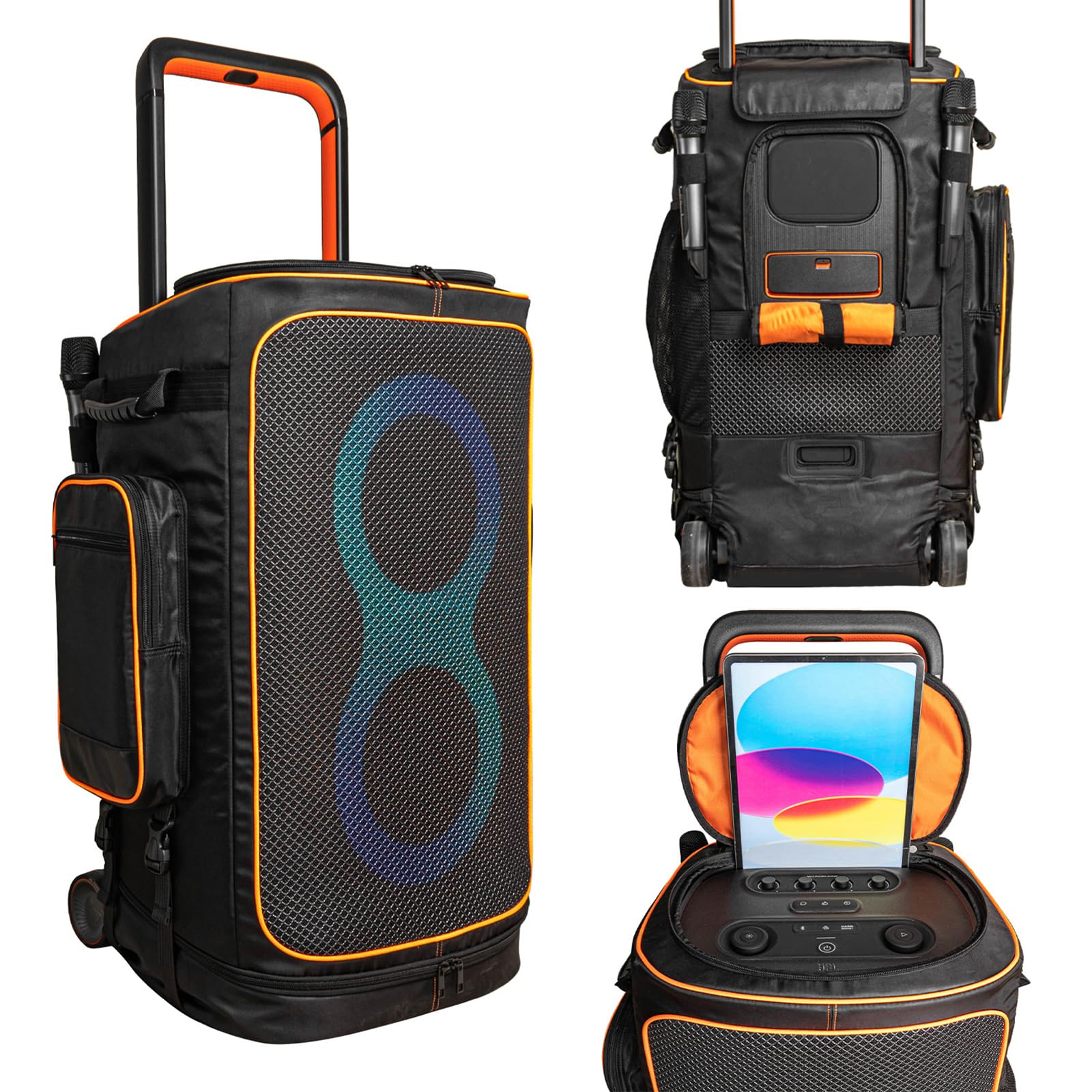 Schutzhülle für JBLPartyBox 520, stoßfest (520-Schwarz) | Lautsprecher-Aufbewahrungstasche, kratzfest und staubdicht, tragbare Tasche, als Rucksack nutzbar, für Reisen, Zuhause