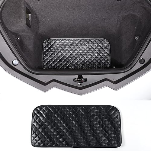 Daeiclru Tapete de fibra de carbono para maletero delantero compatible con Chevrolet Corvette C8 2020-2023, forro de tapete de carga para maletero