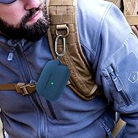 Vista 270 de Funda para AirPods Pro con kit de limpieza, funda de silicona suave para Apple AirPod Pro de 1ª/2ª generación, accesorios de funda AirPods Pro/Pro 2