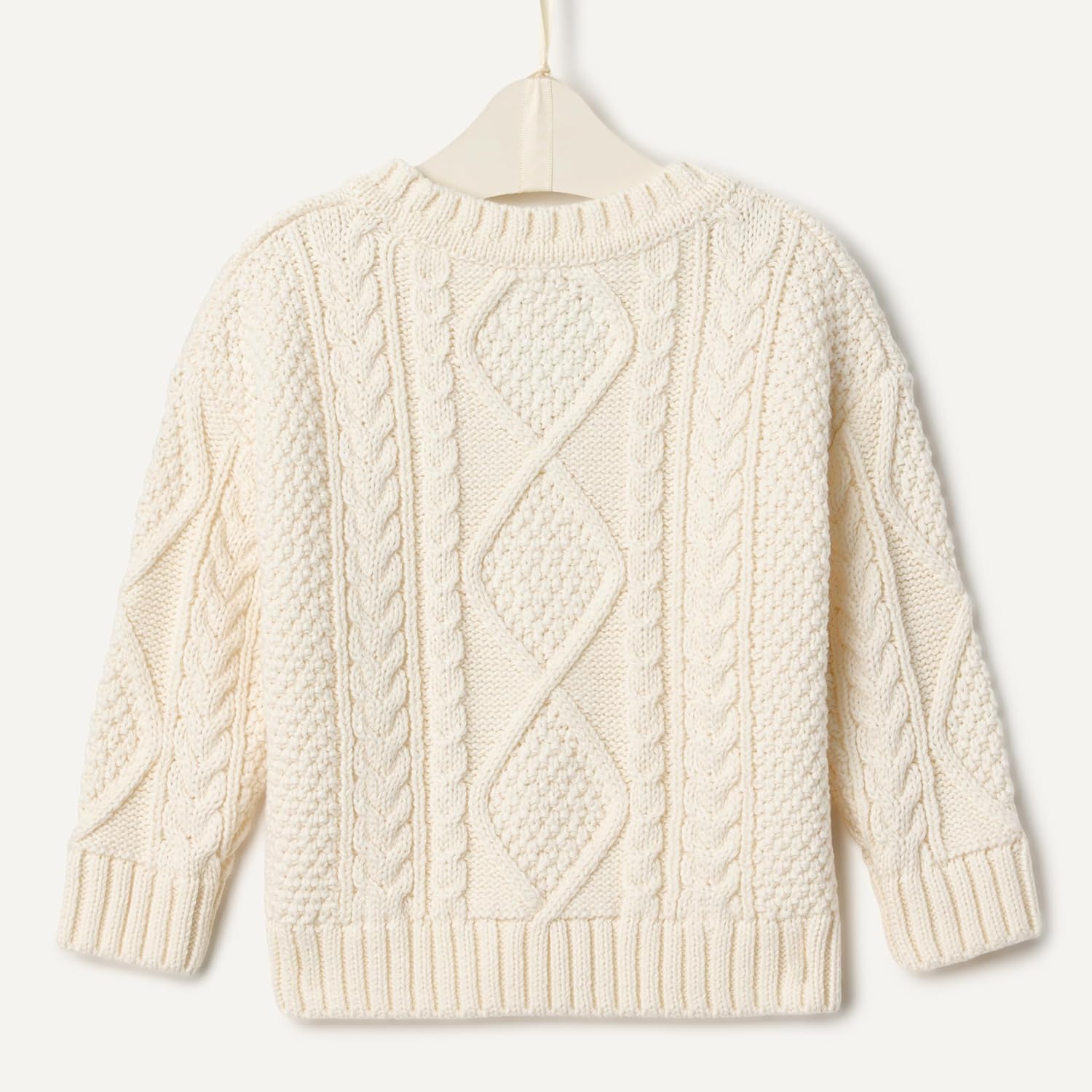 Amazon Essentials x Sofia Grainge Babies, Toddlers and Boys' Cable Crewneck Sweater - Image 6