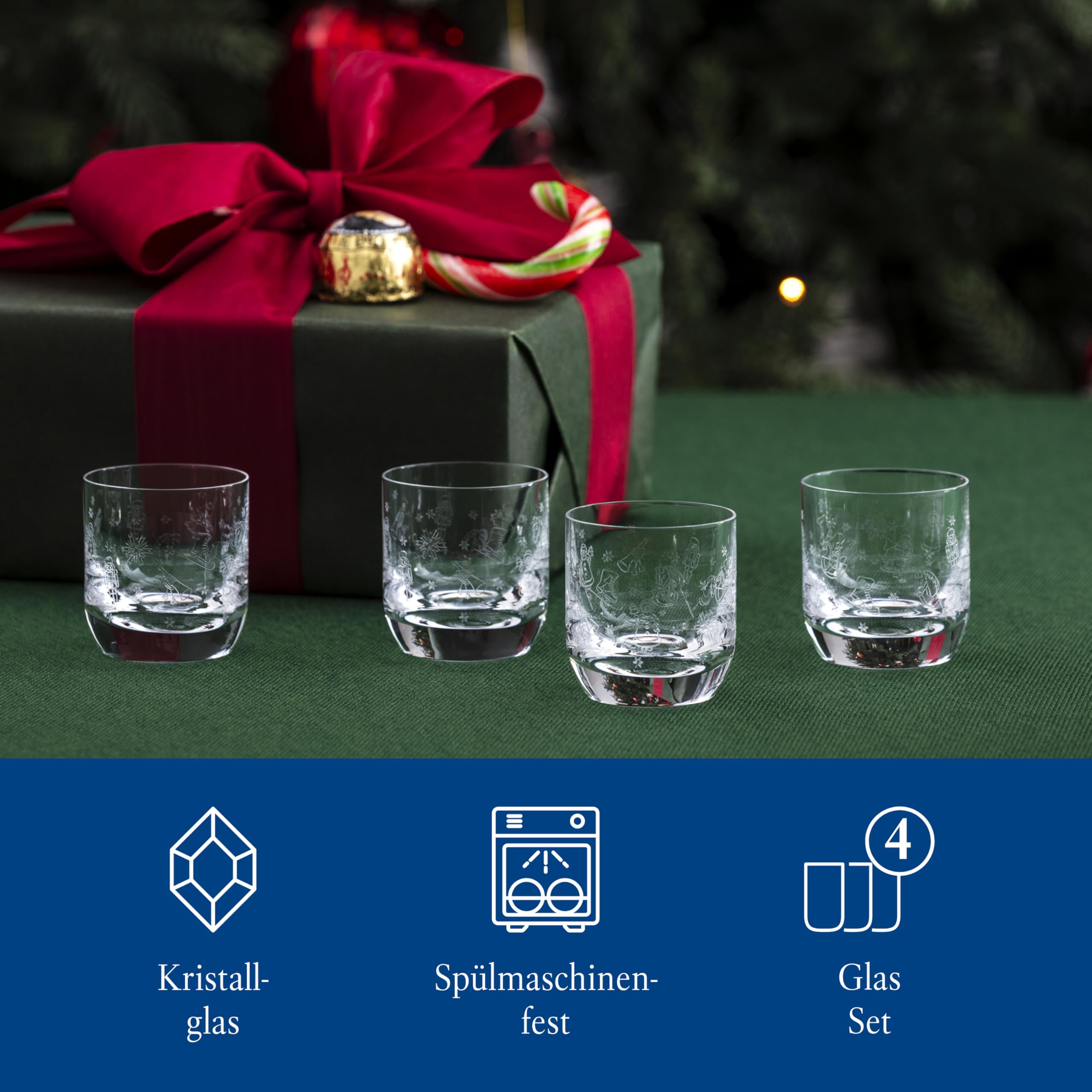 Villeroy & Boch, Toy's Delight 4-Piece Schnapps Glass Set, Schnapps Glass Set, Shot Glasses, Liqueur Glasses - Image 3