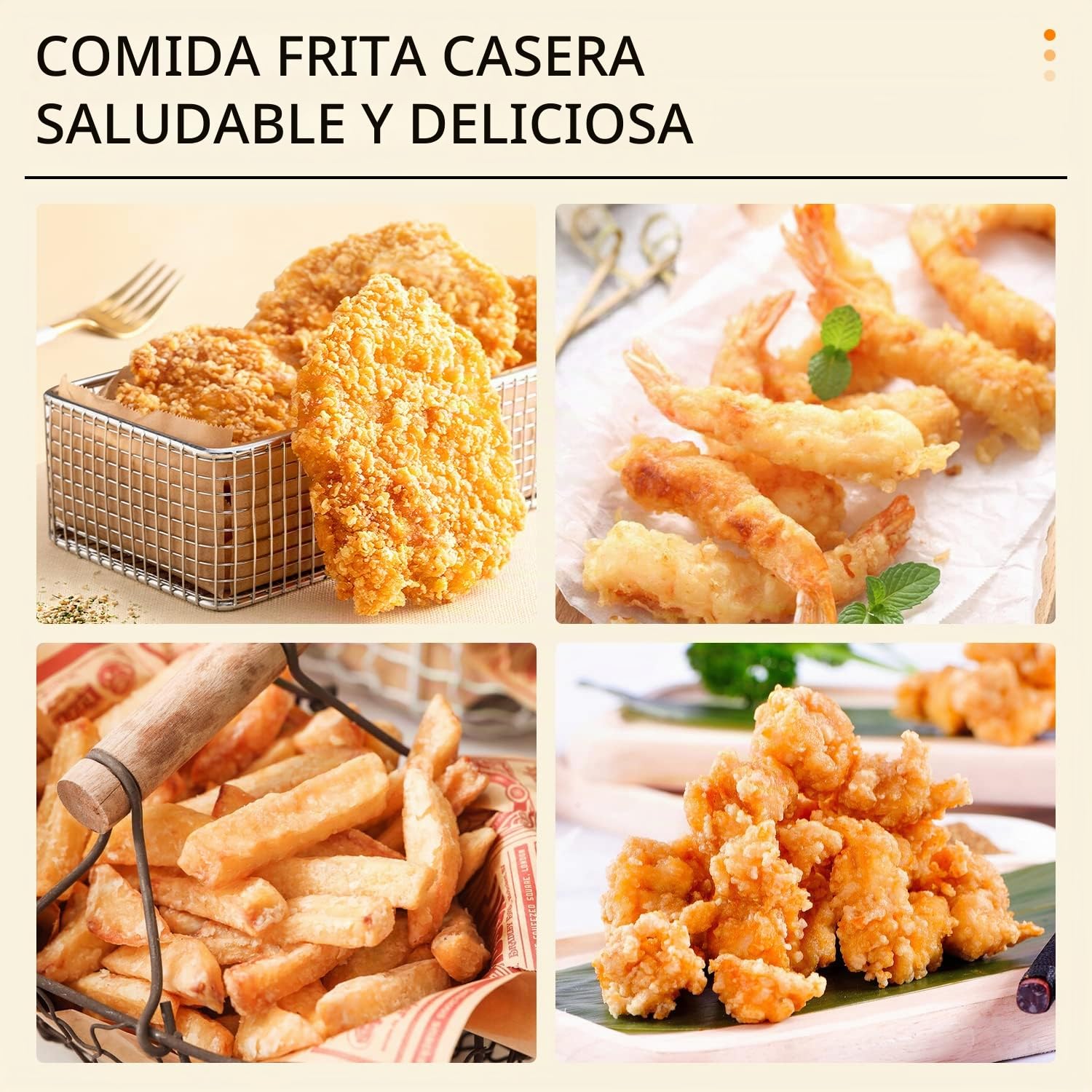 Olla Freidora,Freidora de Estilo Japonés Olla con Inducción de Termómetro, Mini Sartén de Acero Inoxidable de Grado Alimenticio con Escurridor de Goteo de Aceite para Cocinar Papas Fritas (L - 3400ml)