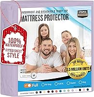 Vista 9 de Utopia Bedding - Protector de colchón de tamaño individual impermeable, paquete de 14 unidades, funda de colchón de rizo de 200 GSM, funda de cama