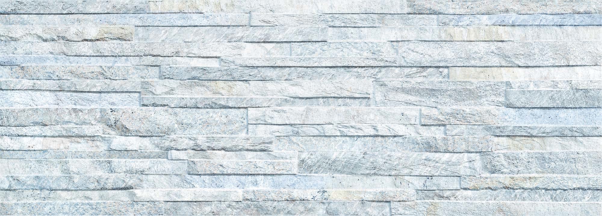 Archie White Wall or Floor Tile | Split Face Porcelain Matt Tile | Cut Sample