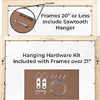 Vista 5 de Marco de caja de sombra de 14 x 18 pulgadas, color negro, marco de exhibición de madera maciza de 1 pulgada de profundidad, plexiglás acrílico