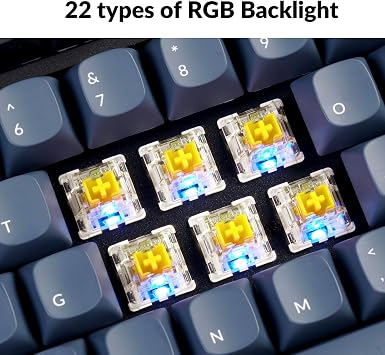 Keychron K4 Pro Custom Wireless Mechanical Keyboard - Banana Switch RGB Backlit, QMK/VIA Programmable, Bluetooth/USB-C Connectivity, 96 Keys Hot-swappable for Office & Gaming (UK Layout) - Black
