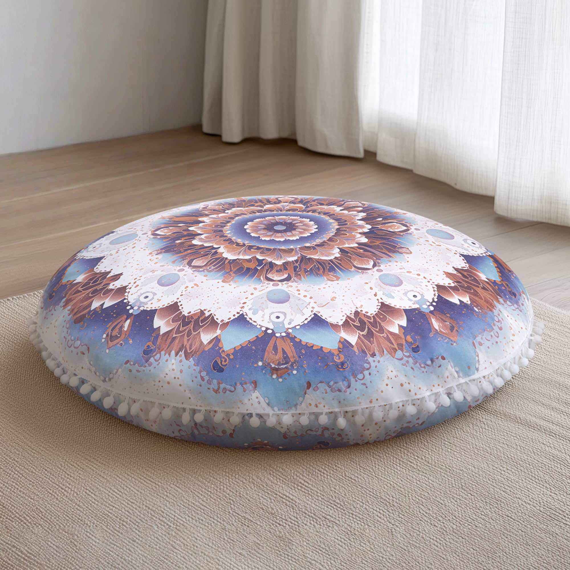 Coussin de sol ergonomique pour soulager le dos en méditation