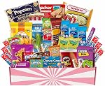 Snack Gift Basket, 45-Piece Variety Pack for Kids & Adults, Chips, Candy, Cookies, Noodles, Pickles, Peanuts, Popcorn, Rice Krispies & More, Snack Gift Box | Lecsa Specialty Snacks