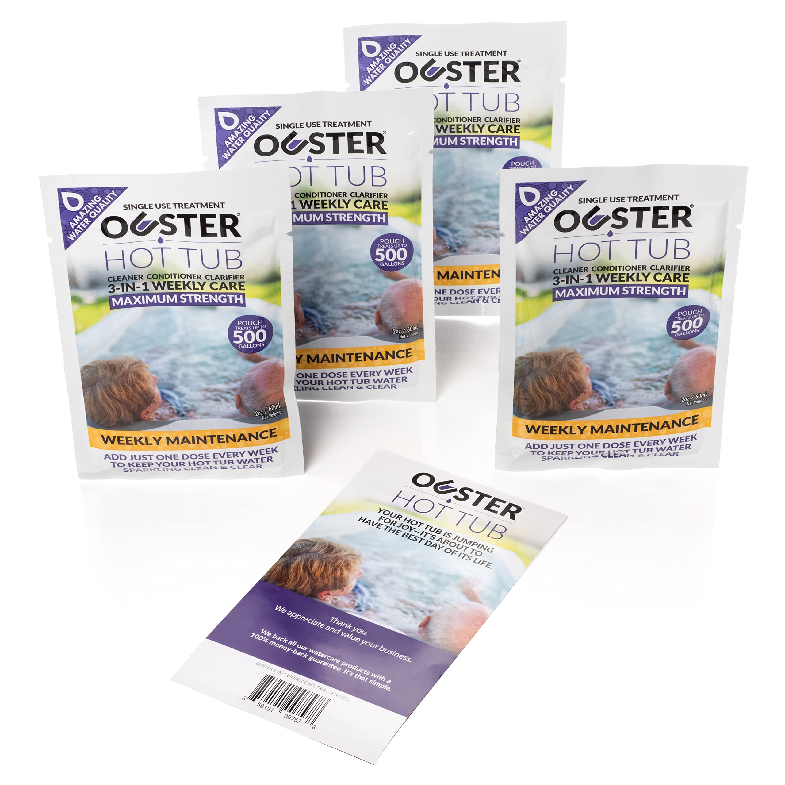 Buy Ouster Hot Tub Cleaner 3in1 Weekly Care for Portable Hot Tubs