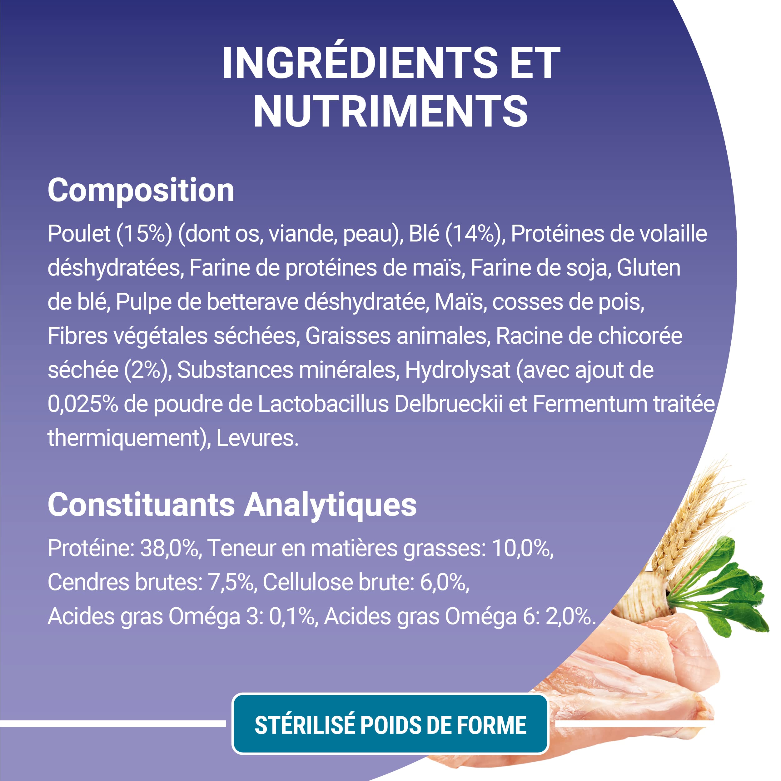 PURINA ONE | BIFENSIS Poids DE Forme | Croquettes Chat Adulte Stérilisé | Moins de Calories : Aide à brûler Les Graisses et Maintenir Un Poids de Forme | Poulet | Sac | Lot de 1 x 1,5 Kg