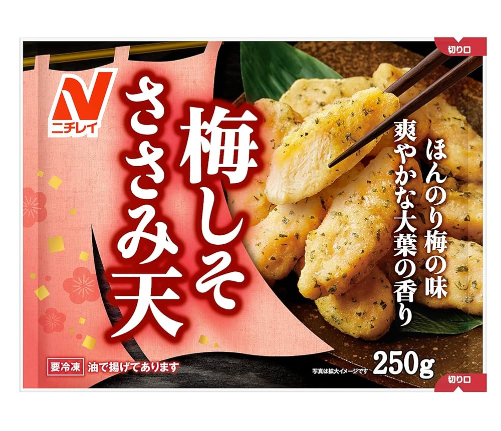 Amazon.co.jp: [冷凍] ニチレイ 梅しそささみ天 250g×6袋 : 食品
