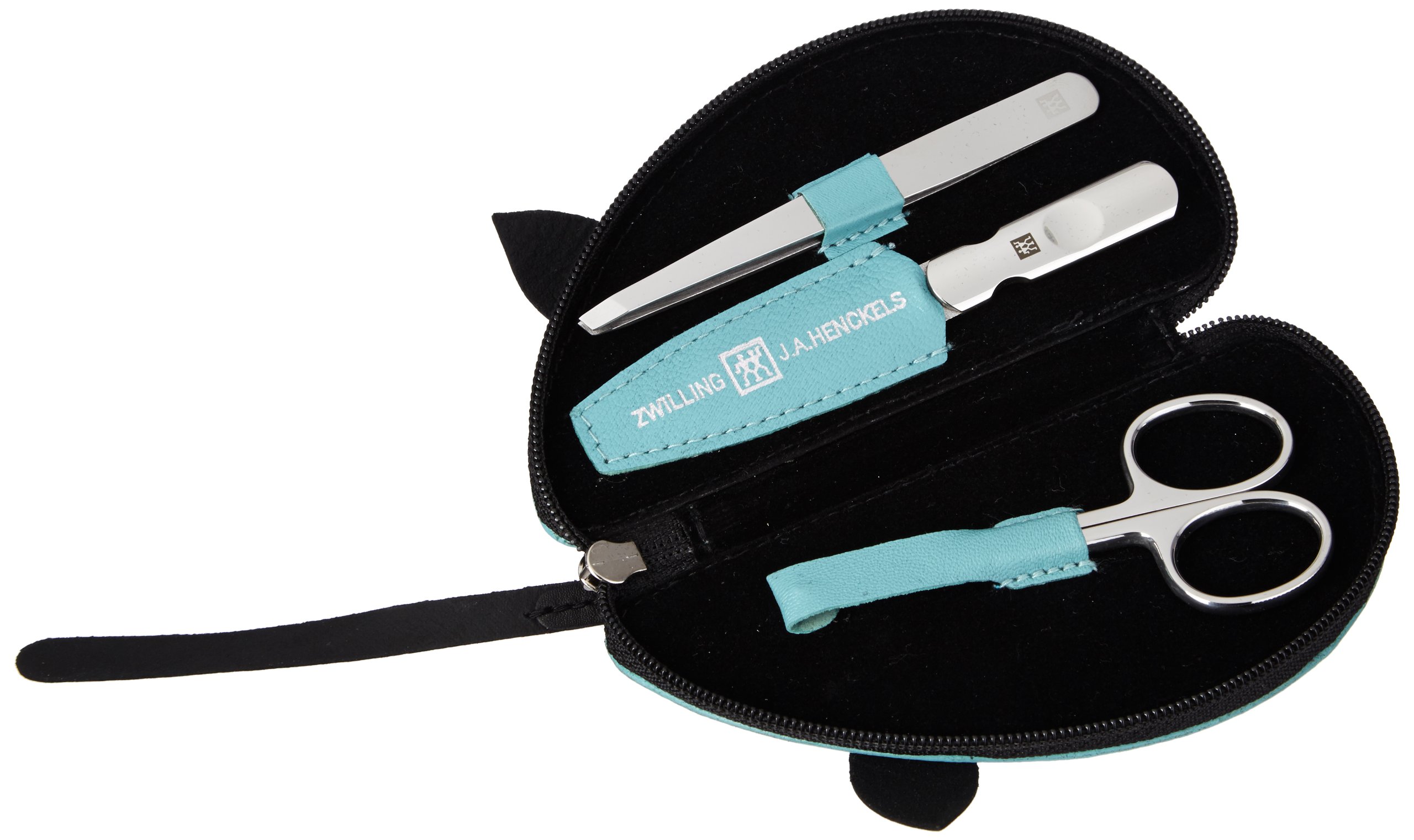Zwilling x Kinder Maniküre Set 3-teilig, Ziegenleder, Silber, 4