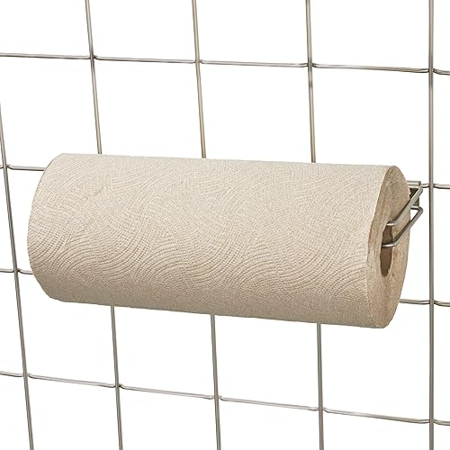 Miniatura 9 de InterDesign Jayce Sistema de pared metálica, panel de organización modular de rejilla para el almacenamiento adicional en la cocina Negro