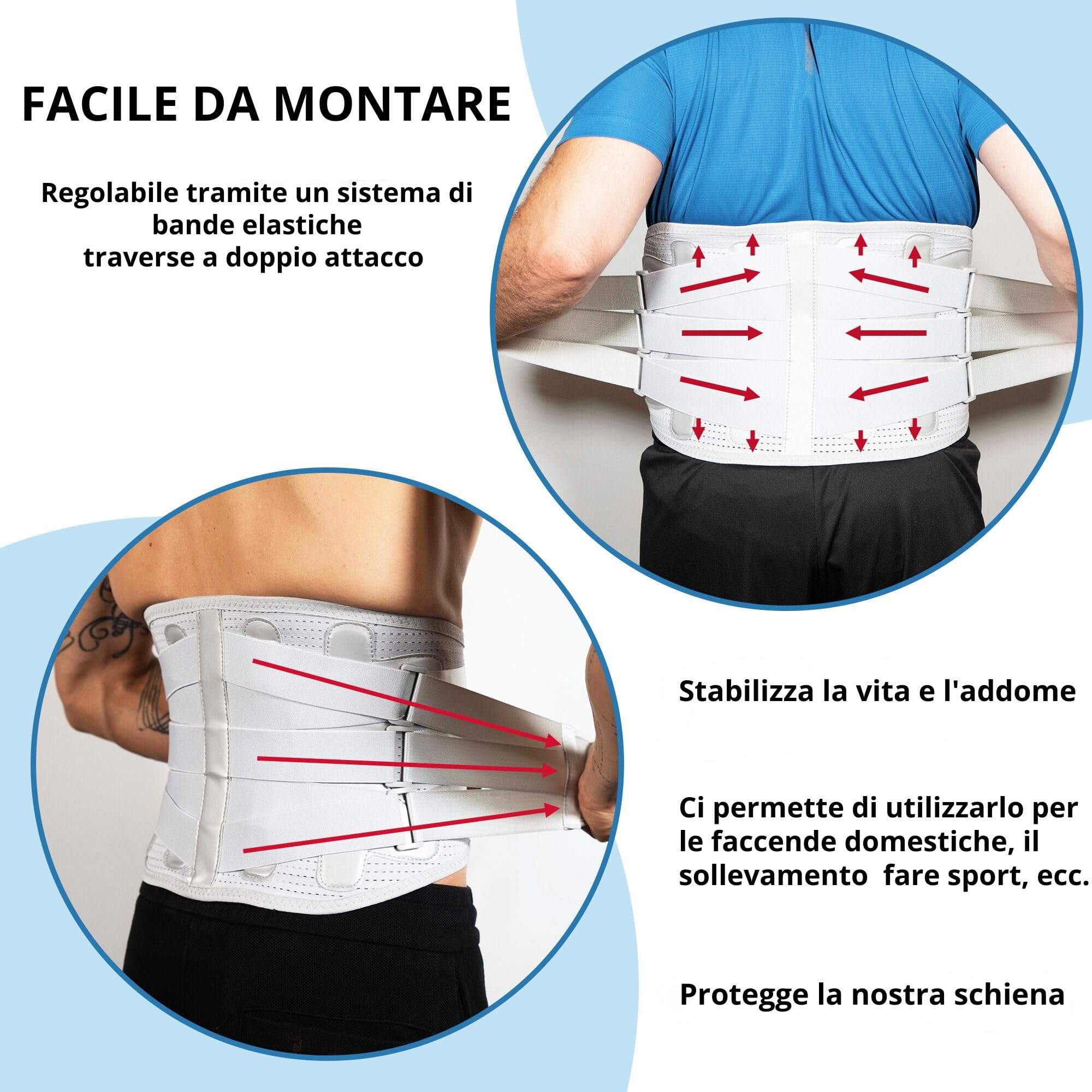 Cintura Lombare Thx4 Copper In Tessuto Di Rame – Supporto Sacroiliaco E Pelvico Regolabile, Antiscivolo, Per Sciatica E Lombalgia - 2