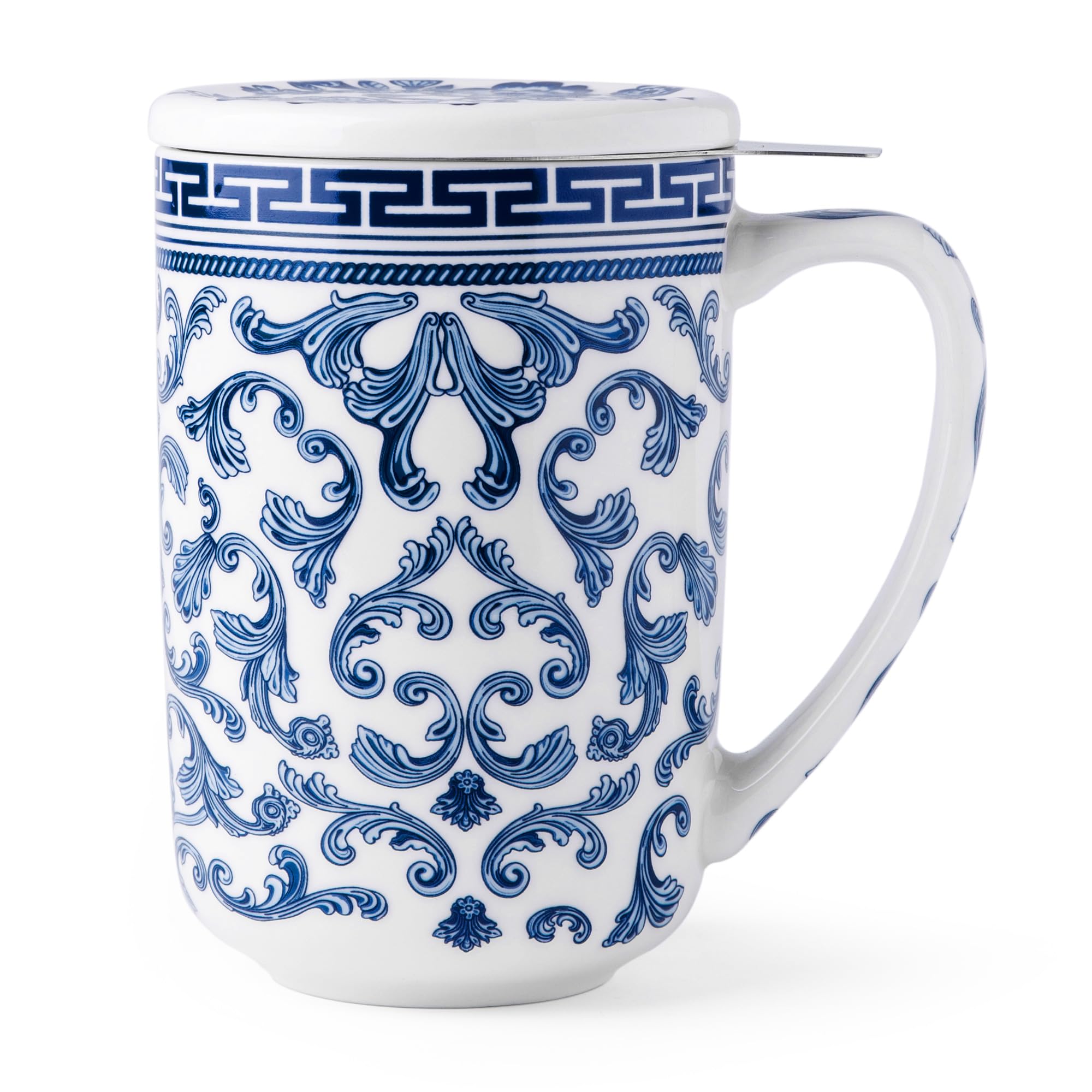 AmorArc Tea Cup With Infuser and Lid, 18oz Loose Leaf Tea Mug With Steeper