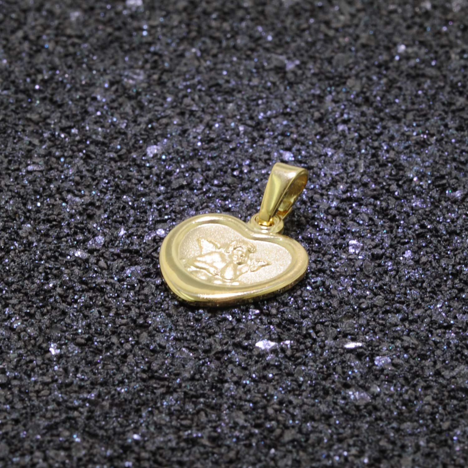 trendor Halskette mit Schutzengel für Mädchen Gold auf Silber 925 75713 | Engel Anhänger für Mädchen Silberschmuck vergoldet Geschenkidee