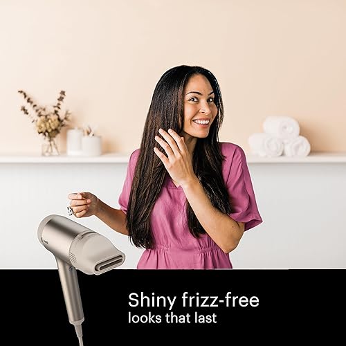 Miniatura 7 de Shark HD113BRN HyperAIR - Secador de pelo de secado rápido con concentrador 2 en 1 IQ y accesorios de difusor de definición de rizos preajustes