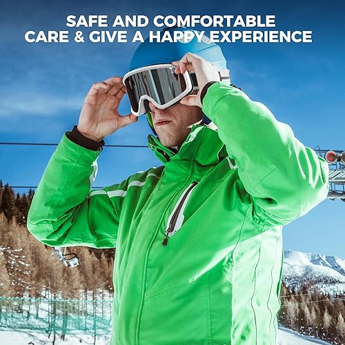 Miniatura 2 de Findway Gafas de esquí OTG, 2023 actualizadas Gafas de nieve para adultos, hombres, mujeres y jóvenes, compatible con todos los cascos, antiniebla,