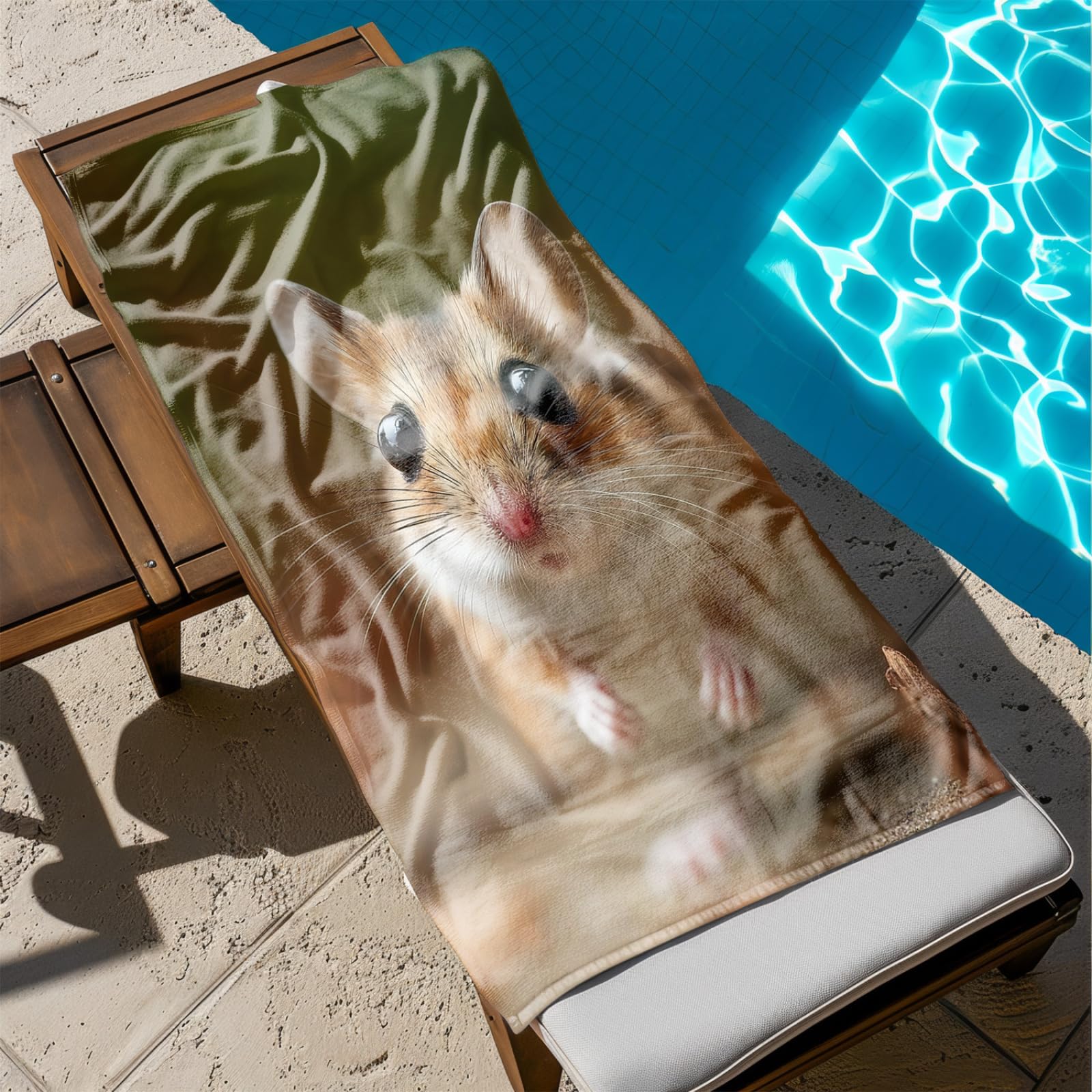 Générique Serviette de Plage 90X180 Animaux Bruns