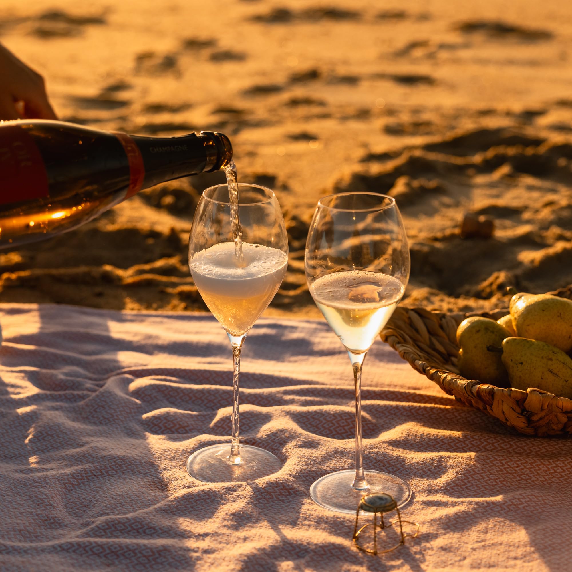 St&ouml;lzle Lausitz Prestige - Set 6 Bicchieri Champagne In Vetro Da 343 Ml - Altezza 232 Mm, Lavabili In Lavastoviglie