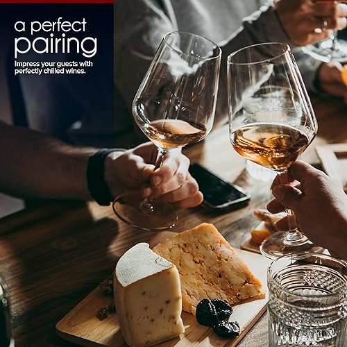 Miniatura 6 de Modern Innovations Enfriador de vino eléctrico, enfriador de vino de una sola botella en acero inoxidable, enfriador de botellas de vino de 25.4 fl
