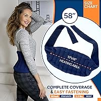 Vista 8 de SunnyBay Envoltura de cuello en forma de C lavanda con almohadilla térmica de espalda baja