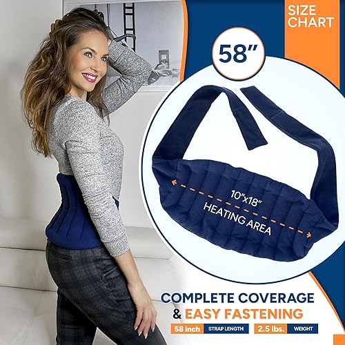 Miniatura 8 de SunnyBay Envoltura de cuello en forma de C lavanda con almohadilla térmica de espalda baja