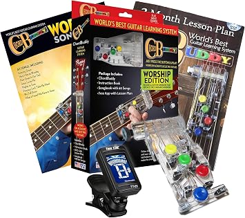 Chord Buddy Worship Edition Guitar Training Device Teaching مع كتاب الأغاني الإنجيلية والدروس والضبط