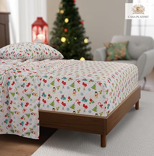 Miniatura 2 de Casa Platino Juego de sábanas de 4 piezas tamaño Queen, ultra suaves y transpirables, sábanas de microfibra cepillada, juego de sábanas tamaño