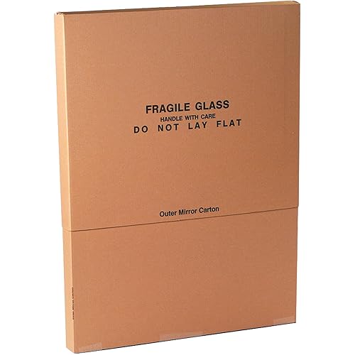 Cajas Cajas de envío rápido bfoutermirror ajustable espejo de cartón corrugado, 37516" X 4116" x 31," cartón exterior sólo, kraft (10unidades)