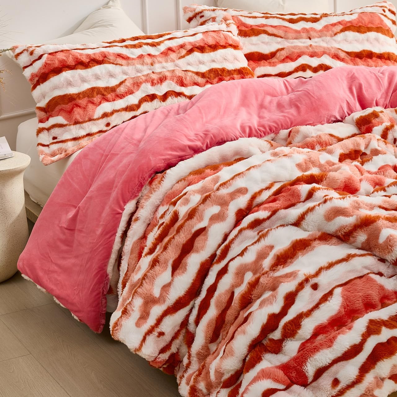 Byourbed Southern Bacon aka Southern Belle - Coma Inducer® Oversized King Comforter Set - Georgia Peach