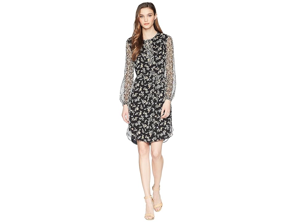 

LAUREN Ralph Lauren Floral Georgette Dress (Multi) Women's Dress