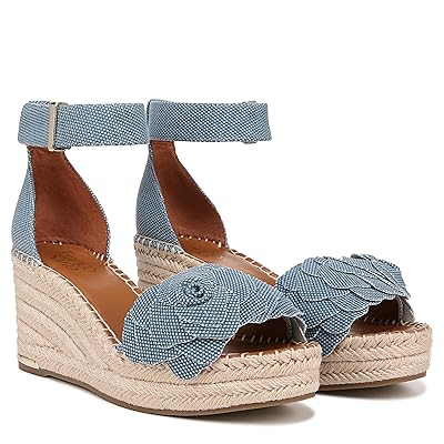 Franco Sarto Clemens Raffia Espadrille Wedge Heel Sandals Women