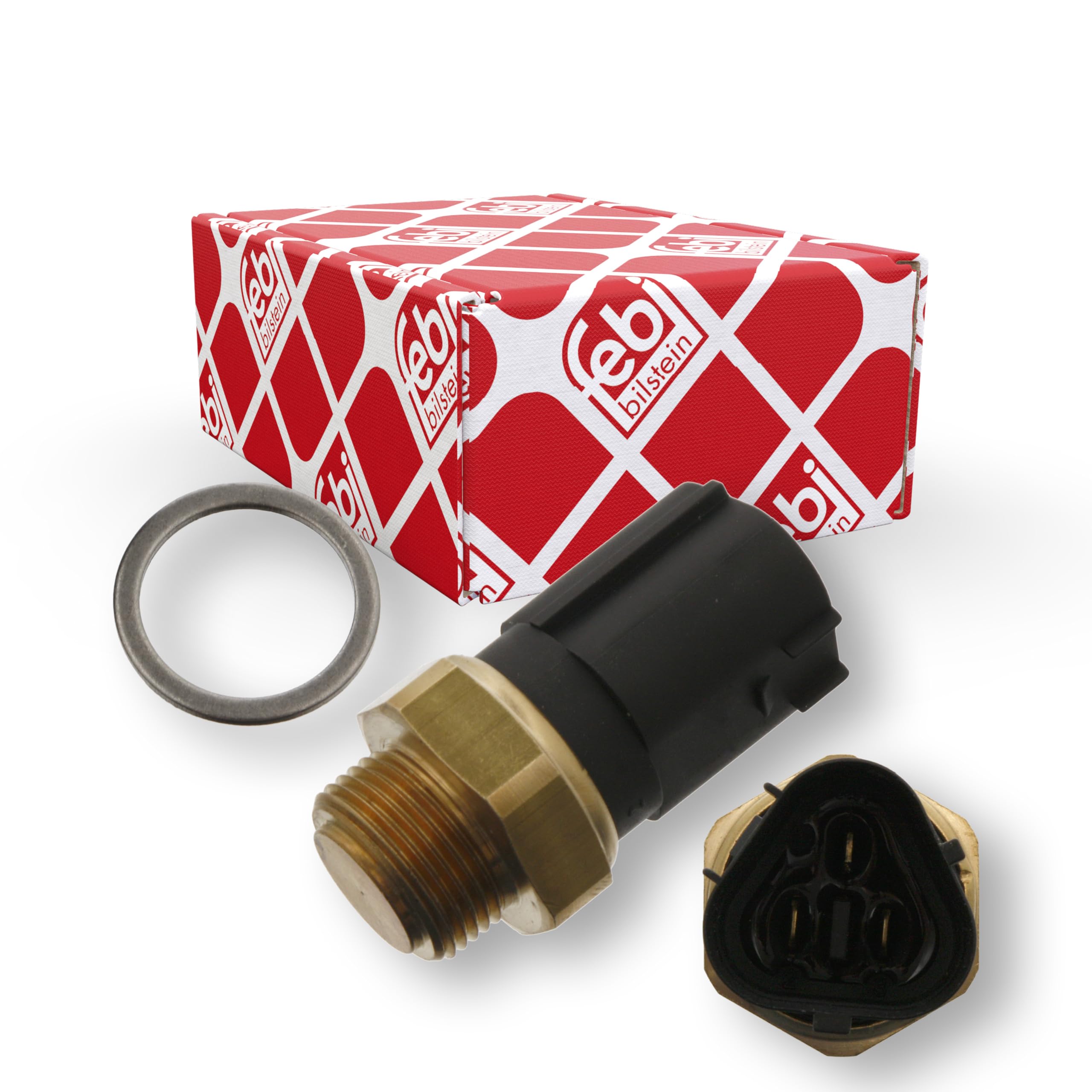 febi bilstein 36563 Thermoschalter für Kühlerlüfter, mit Dichtring, 1 Stück