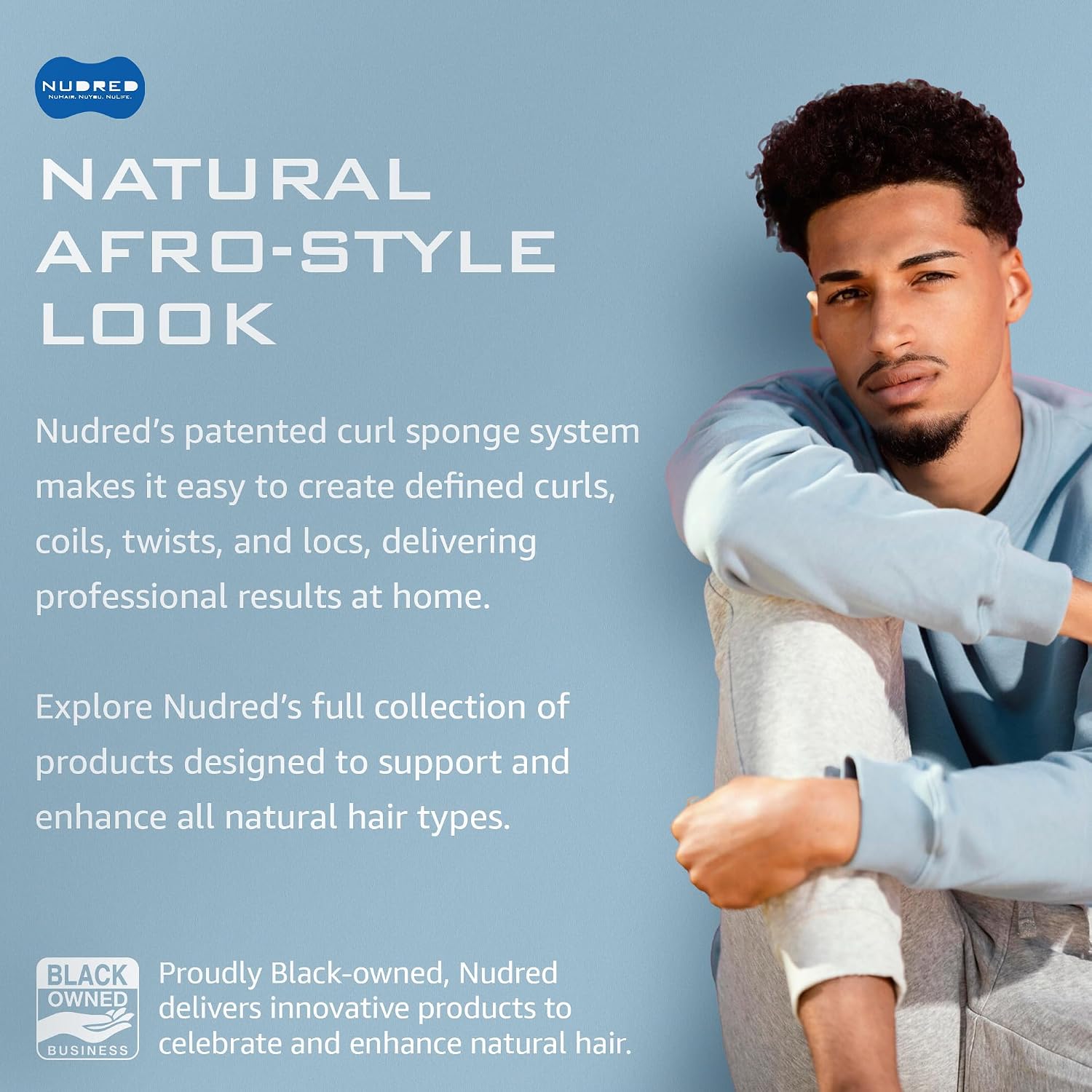 Hair Sponge for Black Men and Women, Hair Twisting Sponge, Barber Curling Care Tool, Brushes for Curling Afro Style Dreads, Curls, Coils & Twists, Curl Sponge Brush (Silver, Convoluted) image 2