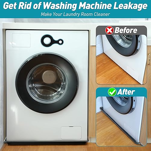 Miniatura 5 de Saillong 2 bandejas de goteo de aceite para debajo del automóvil, bandeja grande de goteo de aceite de 22 x 21 pulgadas, mini bandeja de drenaje de