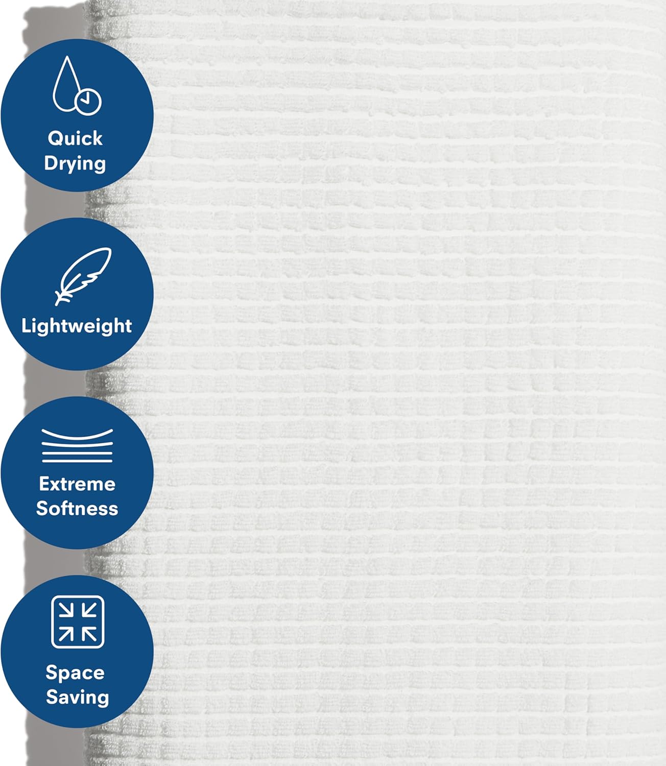 ONSEN Terry Cotton Waffle Bath Mat – Washable Bathroom Rug, Bathroom Accessories, Shower Rug – Highly Absorbent, Quick-Dry, Extra Soft & Durable, Stylish Spa Quality, Easy Care - White, 20x30 in - Image 3