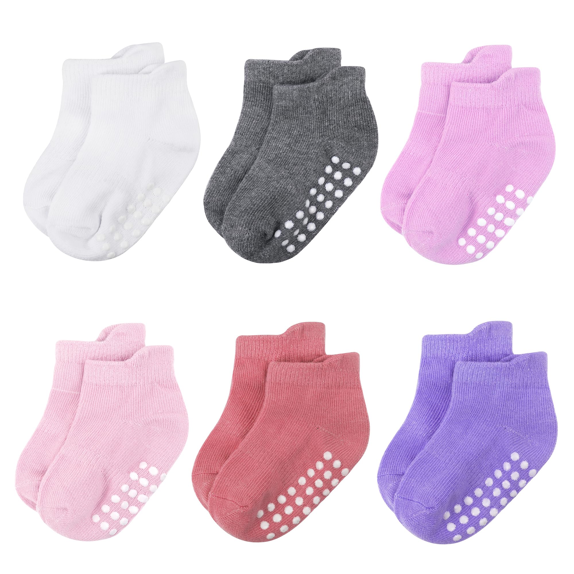 Baby and Toddler Socks,Soft Cotton Non-Slip Ankle Socks for New Born,Boys and Girls