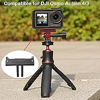 Vista 6 de PCTC 2 adaptadores magnéticos compatibles con DJI Osmo 360/Osmo Action 5 Pro 4/3 Adaptador de liberación rápida – Accesorios DJI, trípode acoplable