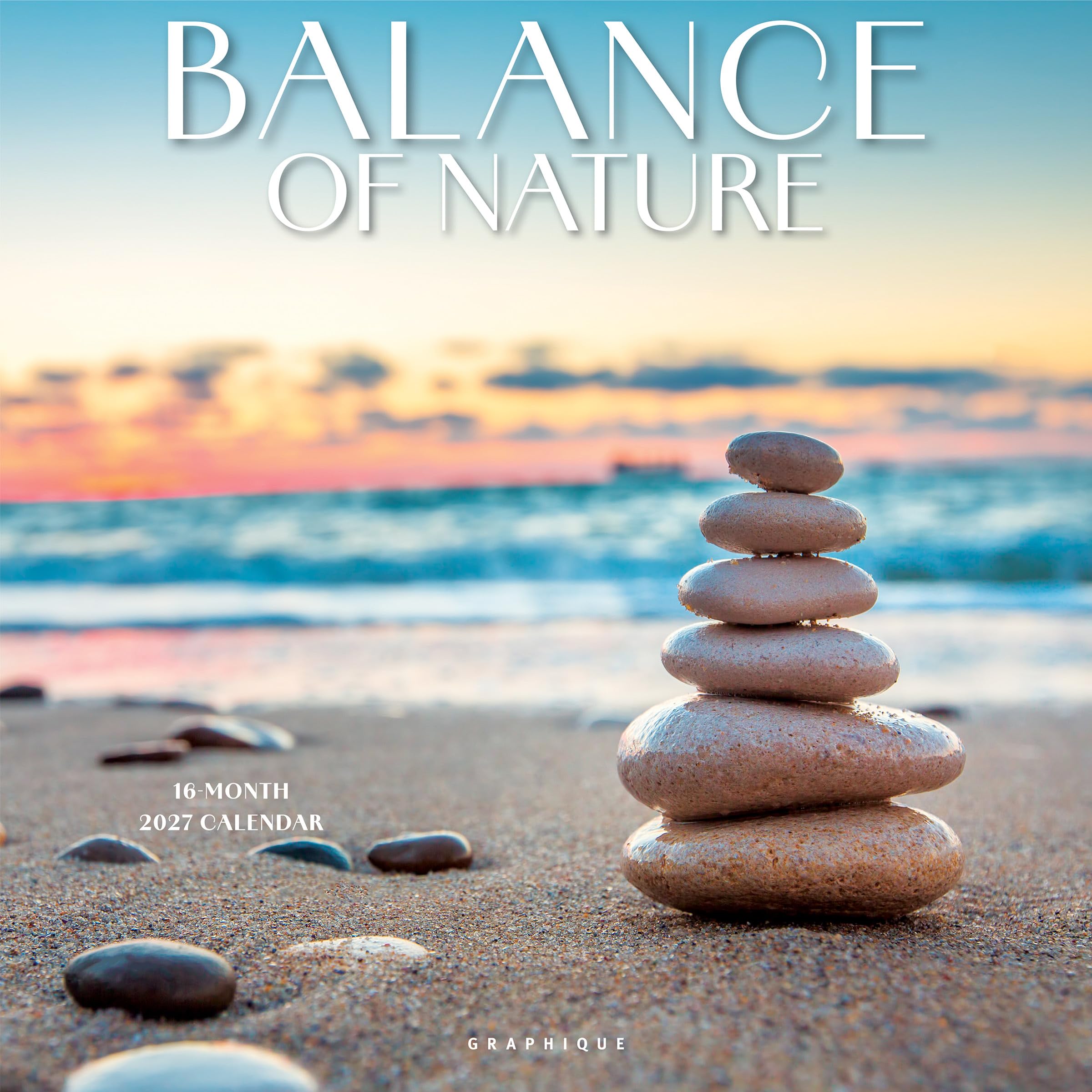 Balance of Nature 2027 Wall Calendar, 30x30cm, 4 Month 2028 Preview Page