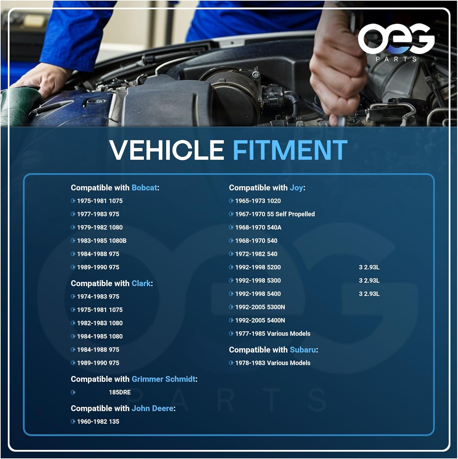 OEG Parts New Starter Compatible with Tractor Backhoe Crawler Loader Windrower 10461443 1113271 RE50095 91-01-4367 SNK0007 RE19187 TY25994 6570 15021-63012 SE501428 RE42730 TY1458 TY25994