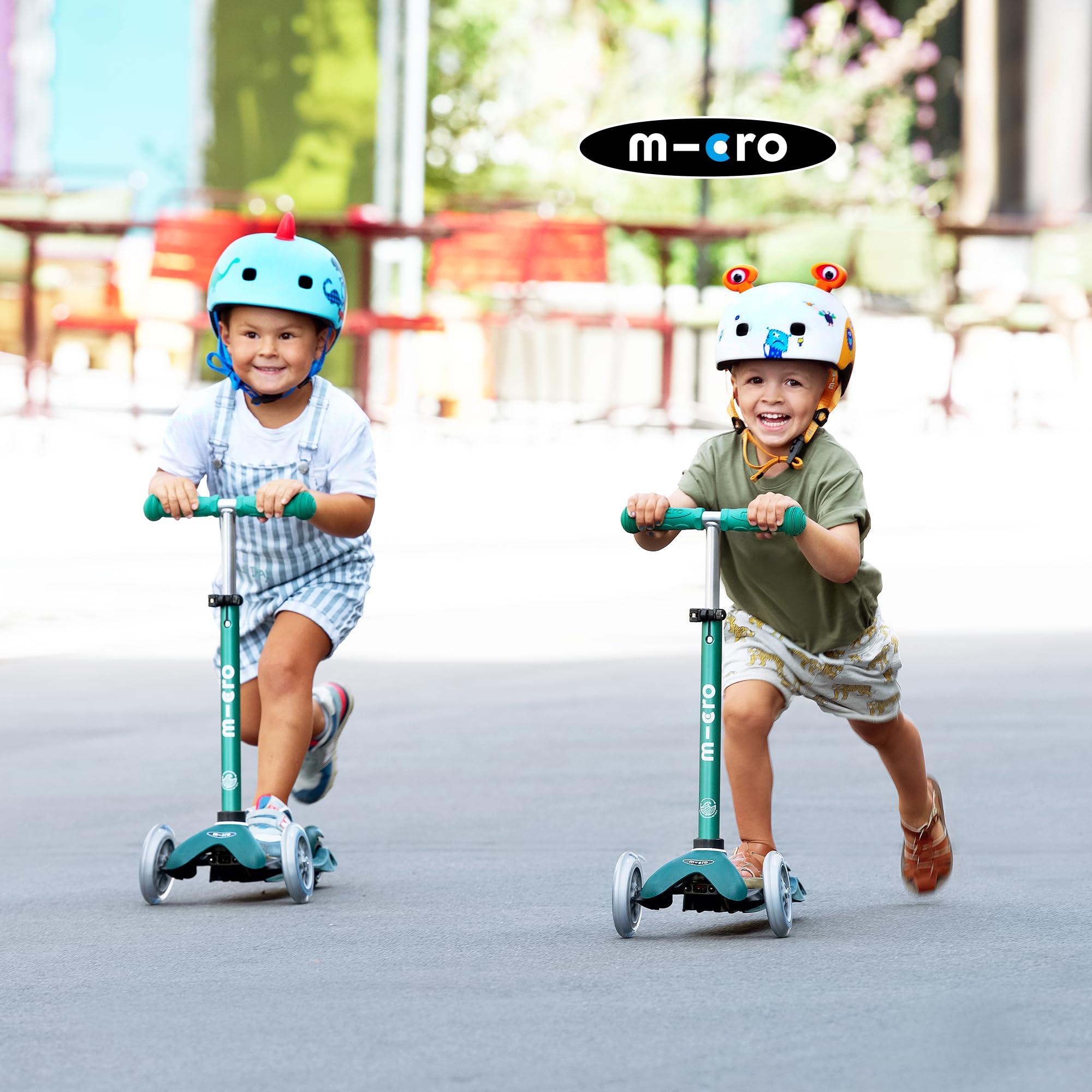 Micro® | Mini Deluxe Eco Patinete 3 Ruedas Niños | Fabricado con Materiales reciclados | Altura Regulable | Sistema de Giro por inclinación | 2-5 Años