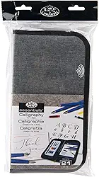 Royal & Langnickel Essentials Keep N' Carry Conjunto de caligrafia, 21 peças