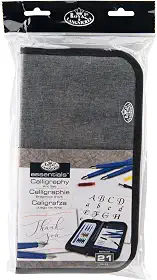 Royal & Langnickel Essentials Keep N' Carry Conjunto de caligrafia, 21 peças