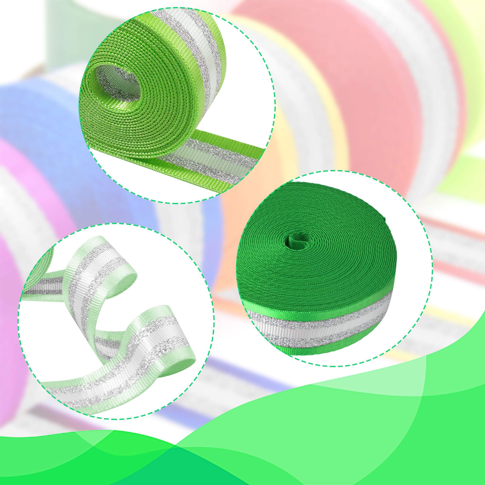 YOGHAVRS Nylon Webbing 1.5 inch Webbing 2 inch Webbing Nylon Belt, 10 25 50 3.3 Yards Webbing (Pink, 1.5 Inches x 3.3 Yards)