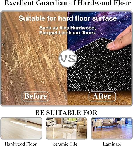 Miniatura 2 de Tapete para silla de oficina y juegos para suelo de madera dura, 39 pulgadas, antideslizante, resistente a los arañazos